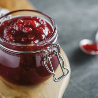 Jam sour cherry port. 100x25g DE